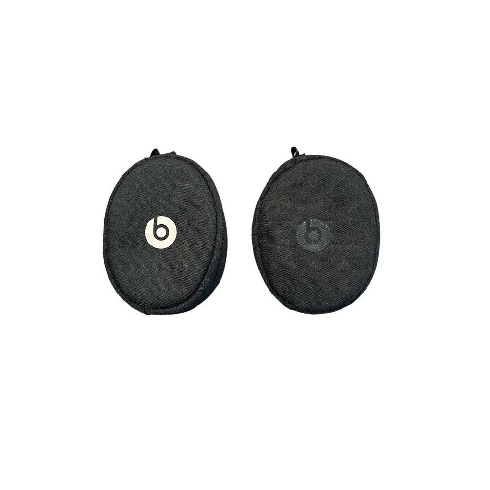 Beats By Dr Dre Headphones Zip Carrying Soft‎ Bag CASE ONLY (2) White &Black